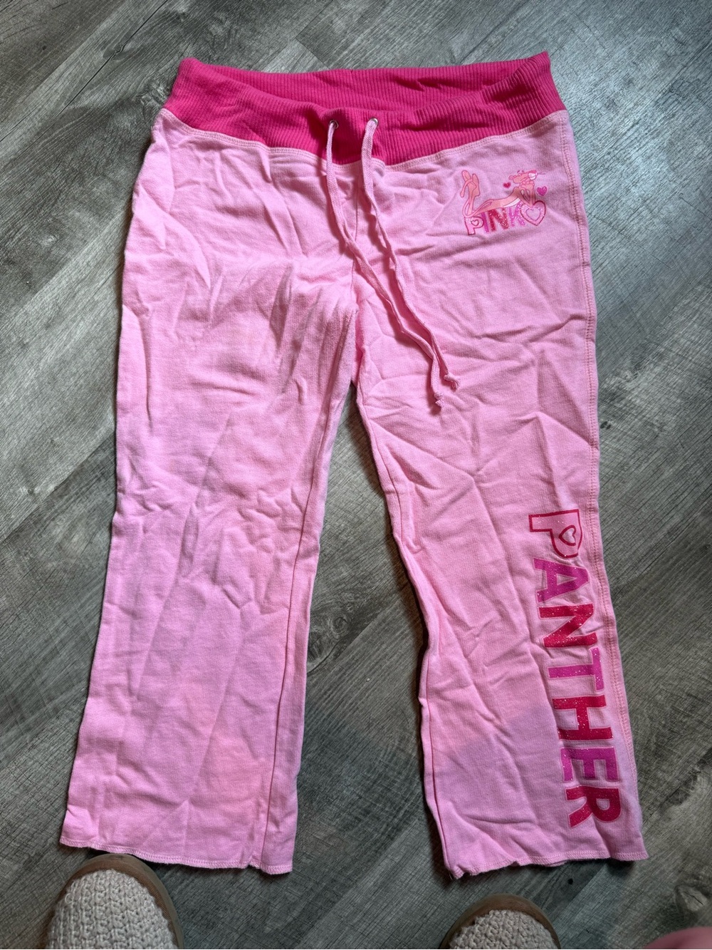 Y2K Pink Panther women’s capris Pink Pajama Pants